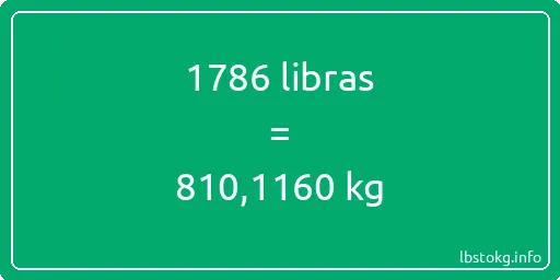 1786 libras en kg - 1786 libras en kilogramos