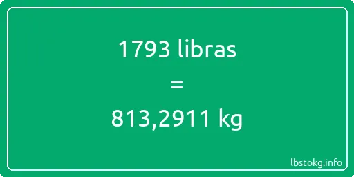 1793 libras en kg - 1793 libras en kilogramos