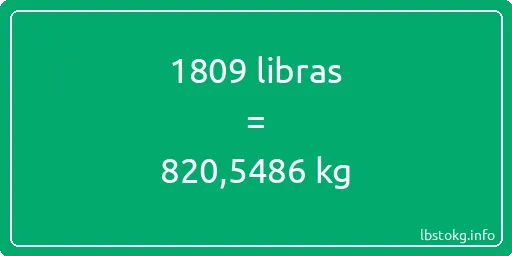 1809 libras en kg - 1809 libras en kilogramos