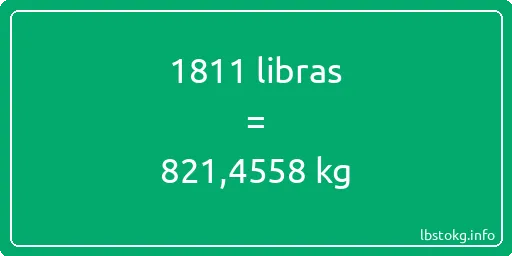 1811 libras en kg - 1811 libras en kilogramos