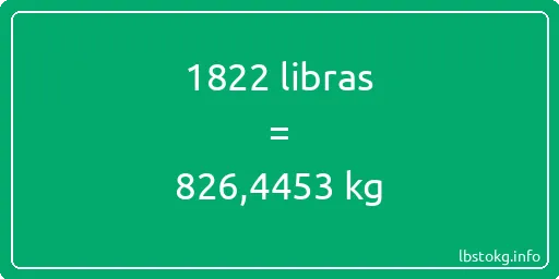 1822 libras en kg - 1822 libras en kilogramos