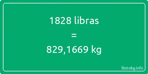 1828 libras en kg - 1828 libras en kilogramos