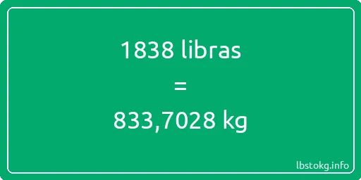 1838 libras en kg - 1838 libras en kilogramos