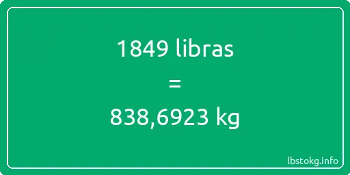 1849 libras en kg - 1849 libras en kilogramos