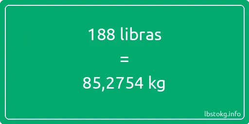 188 libras en kg - 188 libras en kilogramos