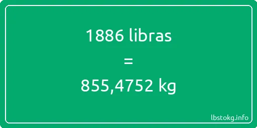 1886 libras en kg - 1886 libras en kilogramos