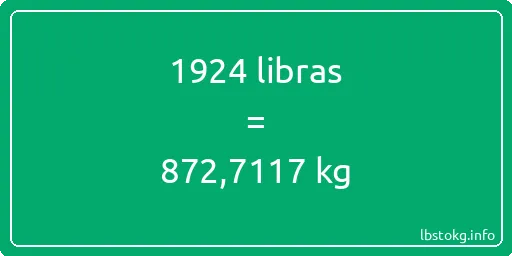 1924 libras en kg - 1924 libras en kilogramos