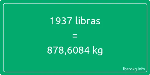 1937 libras en kg - 1937 libras en kilogramos