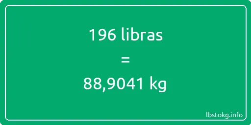 196 libras en kg - 196 libras en kilogramos