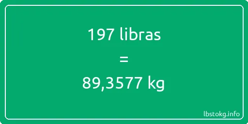 197 libras en kg - 197 libras en kilogramos