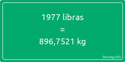 1977 libras en kg - 1977 libras en kilogramos