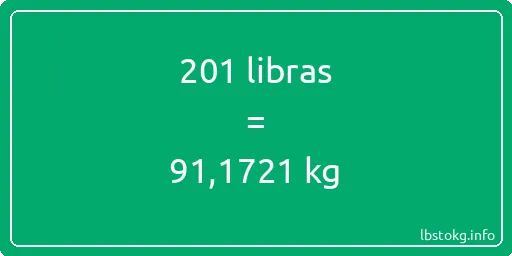 201 libras en kg - 201 libras en kilogramos