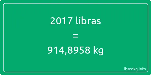 2017 libras en kg - 2017 libras en kilogramos