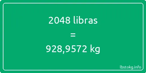 2048 libras en kg - 2048 libras en kilogramos