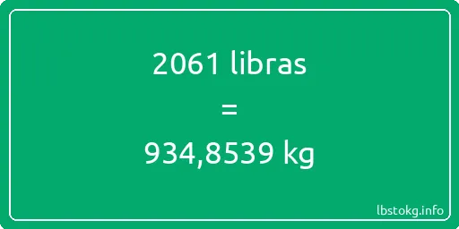 2061 libras en kg - 2061 libras en kilogramos