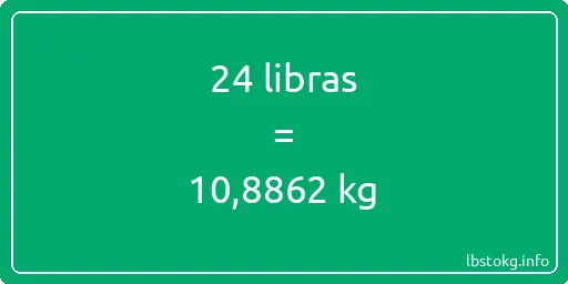 24 libras en kg - 24 libras en kilogramos