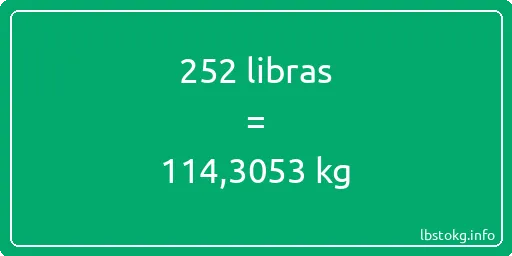 252 libras en kg - 252 libras en kilogramos