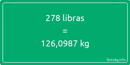 278 libras en kg - 278 libras en kilogramos