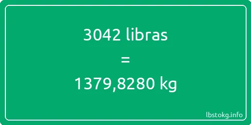 3042 libras en kg - 3042 libras en kilogramos