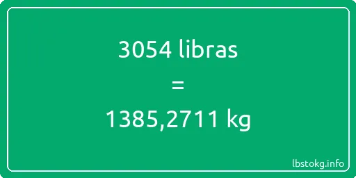 3054 libras en kg - 3054 libras en kilogramos