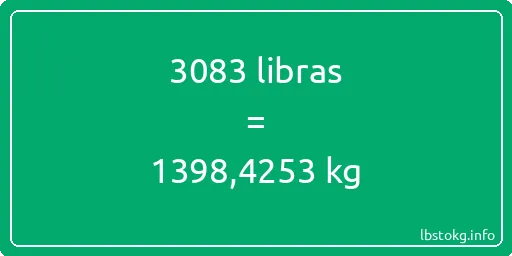 3083 libras en kg - 3083 libras en kilogramos