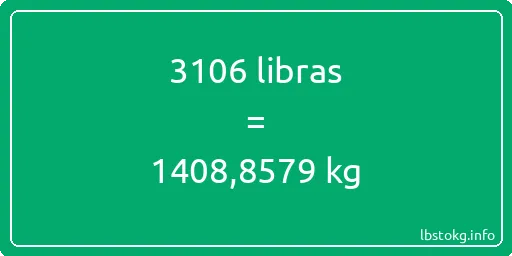 3106 libras en kg - 3106 libras en kilogramos