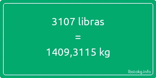 3107 libras en kg - 3107 libras en kilogramos