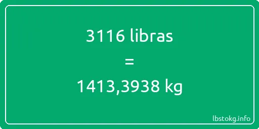 3116 libras en kg - 3116 libras en kilogramos