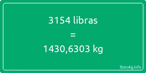 3154 libras en kg - 3154 libras en kilogramos