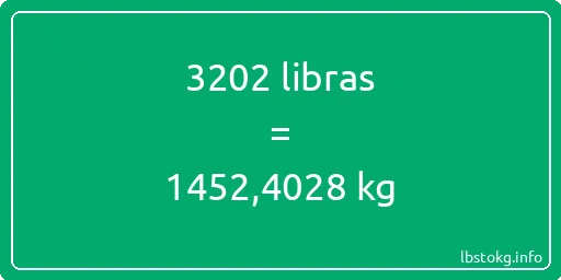 3202 libras en kg - 3202 libras en kilogramos