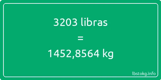 3203 libras en kg - 3203 libras en kilogramos