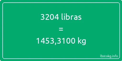 3204 libras en kg - 3204 libras en kilogramos