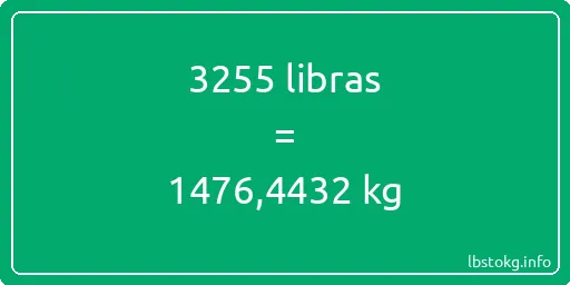 3255 libras en kg - 3255 libras en kilogramos