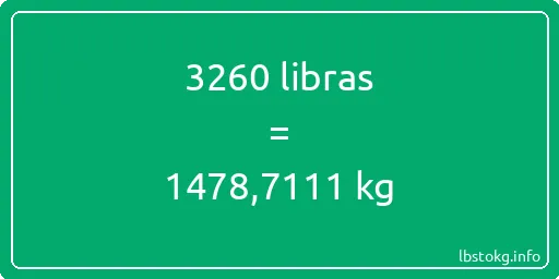 3260 libras en kg - 3260 libras en kilogramos