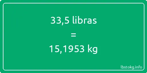 33-5 libras en kg - 33-5 libras en kilogramos