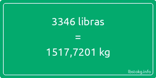 3346 libras en kg - 3346 libras en kilogramos