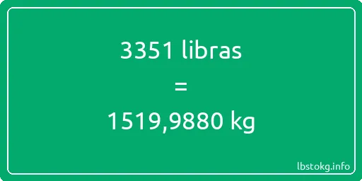 3351 libras en kg - 3351 libras en kilogramos