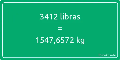 3412 libras en kg - 3412 libras en kilogramos