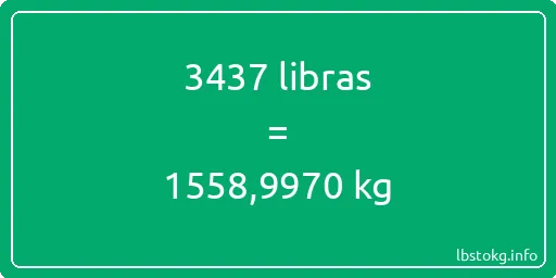 3437 libras en kg - 3437 libras en kilogramos