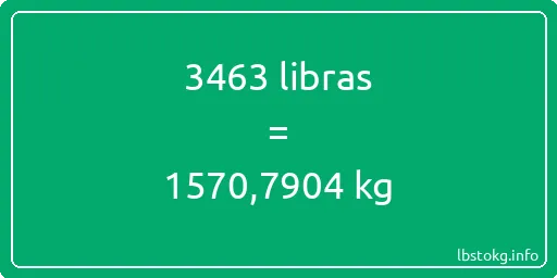 3463 libras en kg - 3463 libras en kilogramos