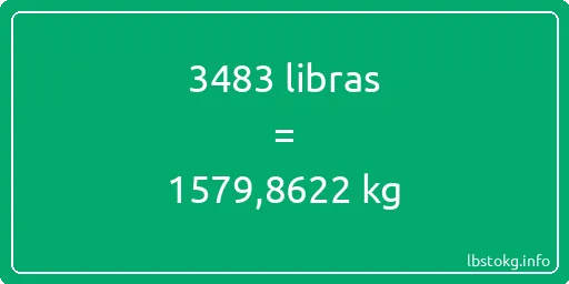 3483 libras en kg - 3483 libras en kilogramos