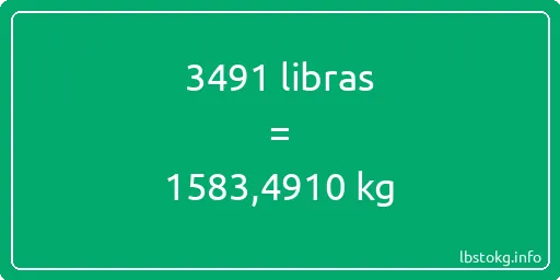 3491 libras en kg - 3491 libras en kilogramos