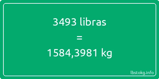 3493 libras en kg - 3493 libras en kilogramos