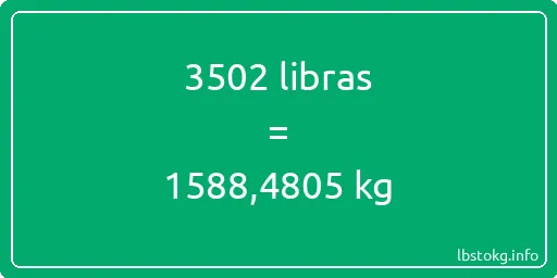 3502 libras en kg - 3502 libras en kilogramos