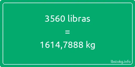 3560 libras en kg - 3560 libras en kilogramos