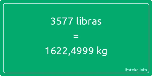 3577 libras en kg - 3577 libras en kilogramos