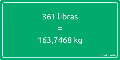 361 libras en kg - 361 libras en kilogramos