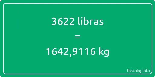 3622 libras en kg - 3622 libras en kilogramos