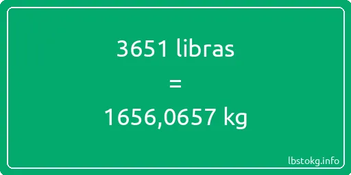 3651 libras en kg - 3651 libras en kilogramos