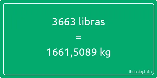 3663 libras en kg - 3663 libras en kilogramos